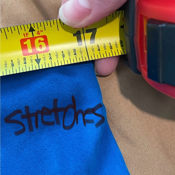 Vintage Leslie Fay Blue Suede-Like Pencil Skirt Sz 16 - Picture 7 of 8